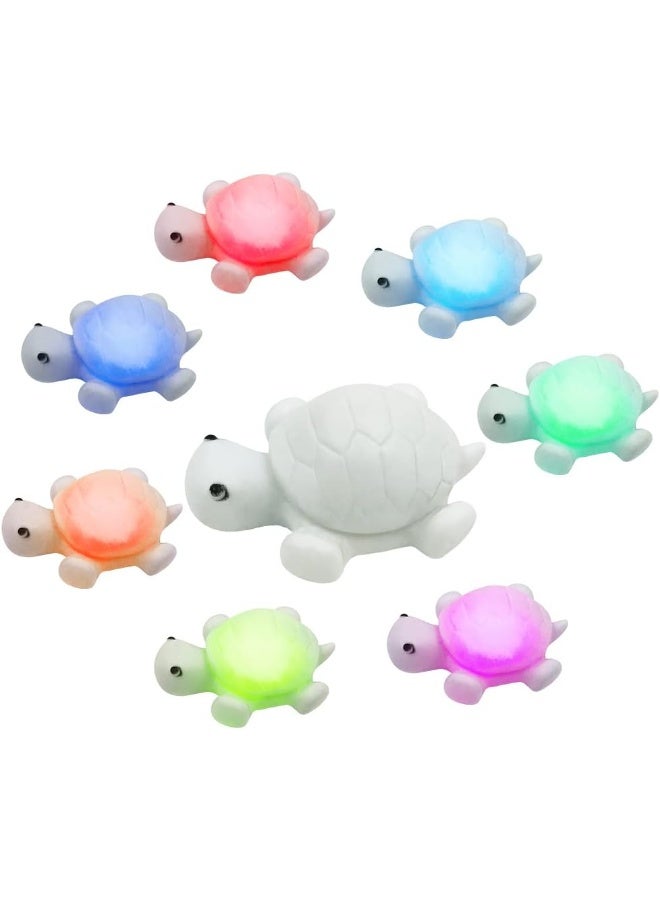 AFUNTA 4 PCS Cute Turtle Night Light, 7 Colors Changing Night Light for Kids Room 3D LED Lamp Cute Animal Night Light, Christmas Light for Home Decoration, Decor Gift - Image 1